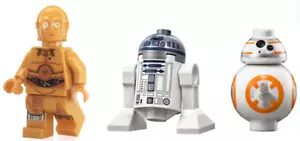 LEGO Star Wars C-3PO R2-D2 BB-8 Minifigura Protocolo Astromecánico Droides 75136 75159 - Imagen 1 de 1