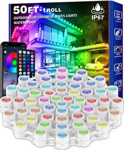 50FT Permanent Outdoor Lights,RGB Eaves Lights with App Control Remote,DIY Sc... - Picture 1 of 7