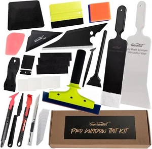 PRO Window Tint Tools PPF Vinyl Wrap for Car, Felt Squeegee Bulldozer Scraper - Picture 1 of 18