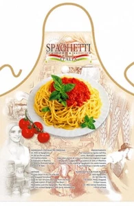 Delantal de cocina de espaguetis italianos, hecho en Italia - Imagen 1 de 2