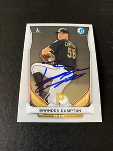 Brandon Cumpton Signed 2014 Bowman Chrome #BCP81 Card Pittsburgh Pirates COA - Picture 1 of 1