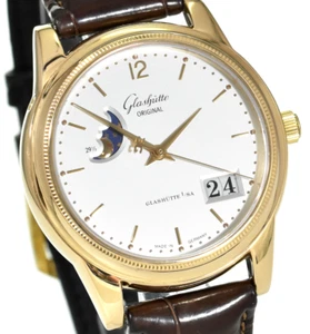 Glashütte Senator Mondphase 18K und 21K Gold, Box & Papiere - Bild 1 von 7