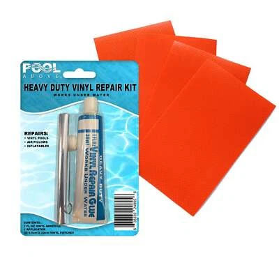 Kit de parches de reparación de vinilo de alta resistencia | Pegamento adhesivo de vinilo cemento y parche de color Foto 1 de 4