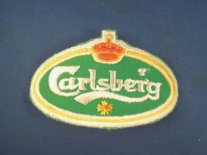 Vintage Carlsberg Danish Brewing Company Alcohol Uniform Iron On Patch - Picture 1 of 3