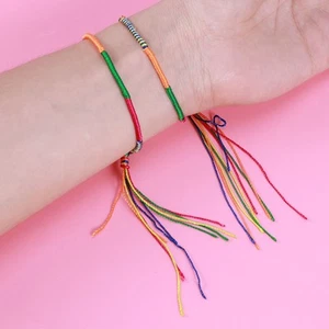 100 Pcs Bracelet Kids Women's Woven Lovers Braided for - Picture 1 of 12