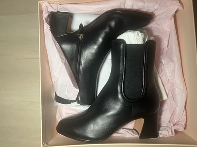 Botines de cuero ALEXANDRE BIRMAN para mujer negros con tacón ancho 38,5 (8,5 para mujer)” Foto 1 de 4