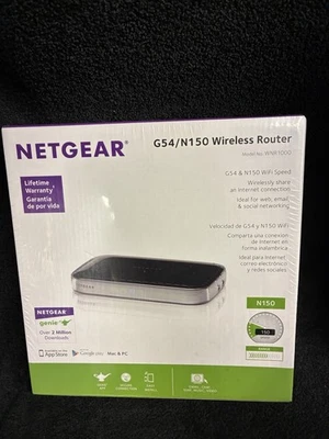 Netgear G54/N150 Wireless Router 4 Port Ethernet WNR1000 New Sealed - Image 1 of 4
