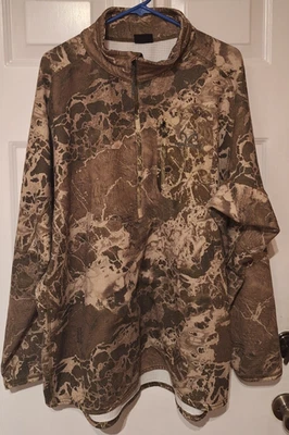 Realtree Wav3x 1/4 Zip Pullover Camouflage Insulated Shirt Jacket Men’s 3XL Camo - Image 1 of 4