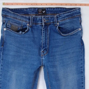 Mens VOI Skinny Stretch Slim Blue Jeans W32 L32 - Picture 1 of 8