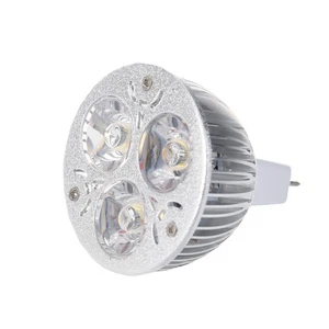 3W 12-24V MR16 Warm White 3 LED Light Spotlight Lamp Bulb only Z7O92798 - Picture 1 of 3