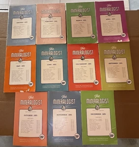 1951 The Mineralogist Lot of 11 Magazines COMPLETE YEAR - Picture 1 of 11