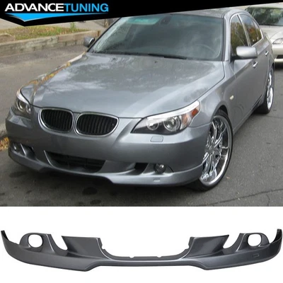 Fits 04-07 BMW E60 5-Series AC Style Front Bumper Lip #A08 Silver Gray Metallic Foto 1 de 4