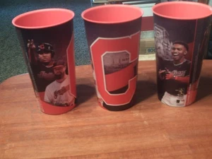 2019 Cleveland Indians/Guardians Plastic Drink Cups 22oz. Lot of 3 - Picture 1 of 4