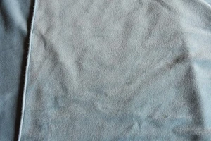 PALE BLUE SOLID VELOUR POLYESTER FABRIC 2 WAY STRETCH 69X60 INCHES - Picture 1 of 2