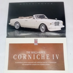 Franklin Mint Brochure Rolls-Royce Corniche IV Convertible Collectible Model Car - Picture 1 of 5