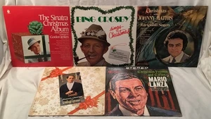 Vintage Christmas Stars 5 Vinyls Sinatra, Bing, Mathis, Lanza & Como - Picture 1 of 22
