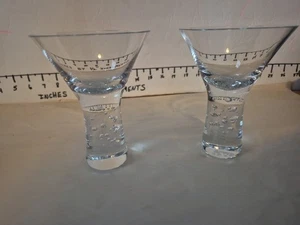 Juego de 2 vasos Krosno caja y barril VERVE Martini vástago de burbuja controlado - Imagen 1 de 7