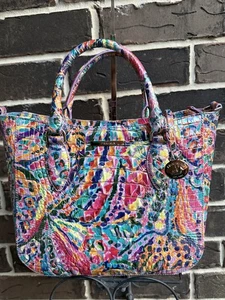 NWT Brahmin Small Lena Rainbow Reef Melbourne colorful abstract multi - Picture 1 of 5