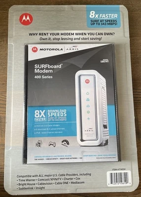 Motorola ARRIS SURFboard SB6141 DOCSIS 3.0 Cable Modem Series New Sealed - Image 1 of 4