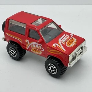 Matchbox 1984-1988 Ford Bronco II 4x4 Red Vinnie Pizza Delivery SUV 1/64 (Loose) - Picture 1 of 6