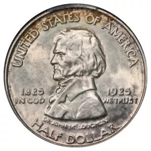 1925 Fort Vancouver Centennial Silver Commemorative Half Dollar PCGS MS-64 - Picture 1 of 4