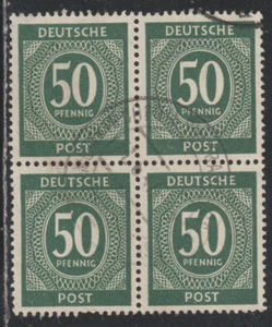 Germany 1946 SC# 551 - One block of four stamps - Used Lot # 76 - Picture 1 of 2