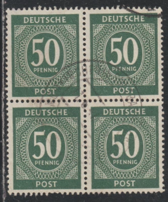 Germany 1946 SC# 551 - One block of four stamps - Used Lot # 76 - Image 1 of 2