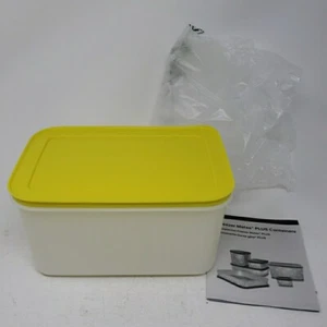 Tupperware Freezer Mate Plus mittelhoch transparent gelb mit Schneeflocken 8314B - Bild 1 von 10