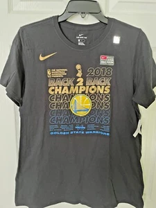 Nike Women's Golden State Warriors Finals Champions Locker Room T-Shirt – Black - Picture 1 of 2