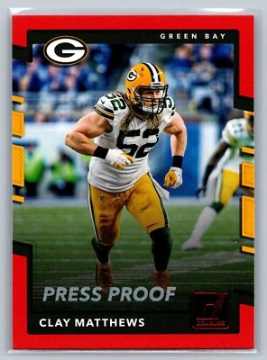 Clay Matthews-2017 Donruss Red Press Proof #103 Packers - Image 1 of 3