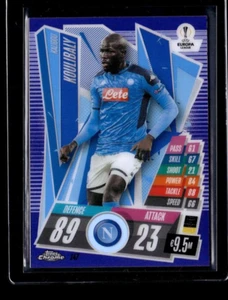 2020-21 Topps Chrome Match Attax #147 Kalidou Koulibaly /299 Purple Refractor  - Picture 1 of 2