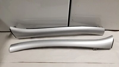 2006-2012 MITSUBISHI ECLIPSE A PILLAR TRIM PANEL MOLDING LEFT RIGHT PAIR SILVER - Image 1 of 4