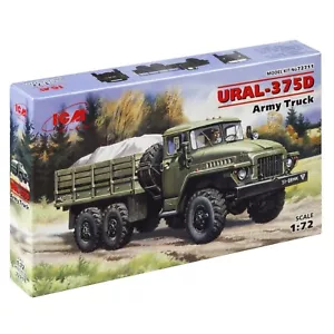 Ural-375D Camion Esercito Sovietico Guerra Fredda - Kit Modellino Plastica Scala 1:72 ICM 72711 - Foto 1 di 11