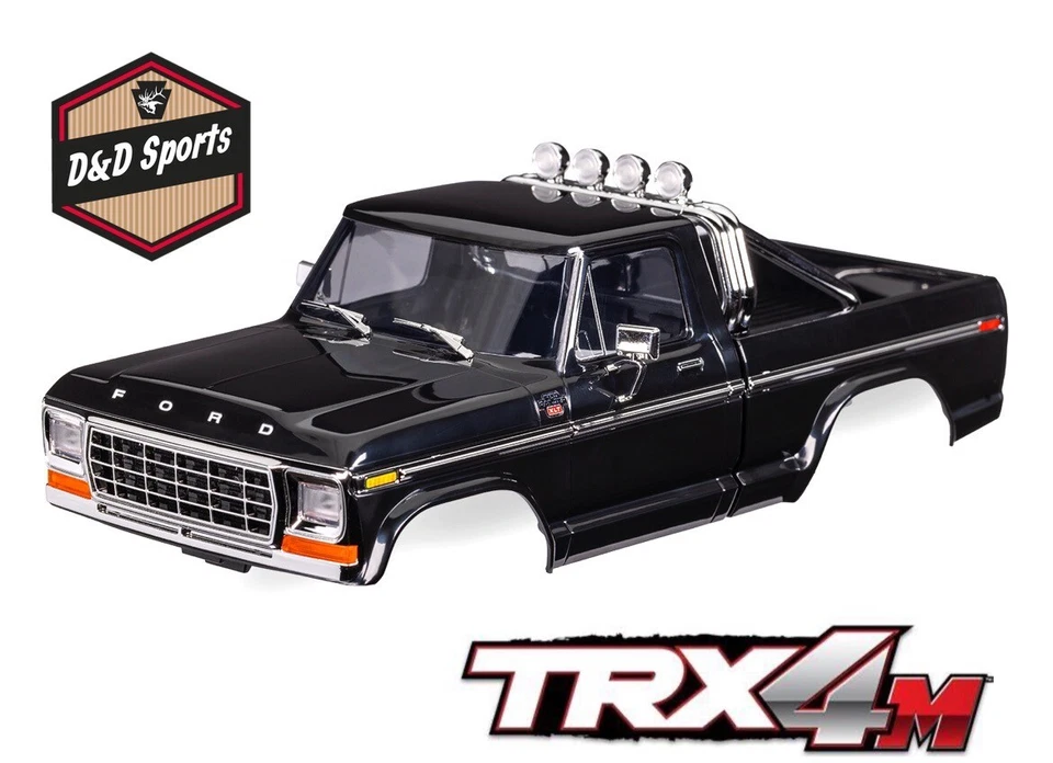 Traxxas 9812-BLK - Body, Ford F-150 Truck (1979), complete, black  TRX-4M - Image 1 of 1