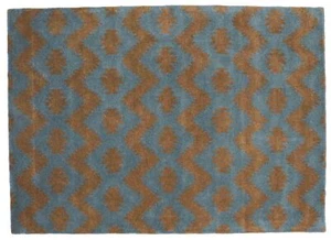 Handgefertigter Wollteppich 160x230 Braun Durchgemustert Handarbeit Handtuft 421 - Picture 1 of 6