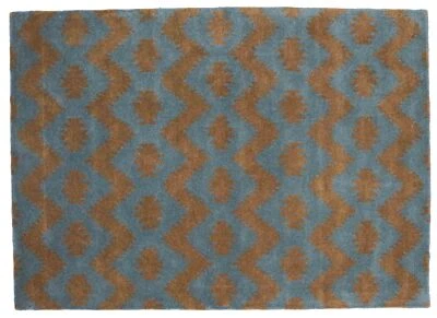 Handgefertigter Wollteppich 160x230 Braun Durchgemustert Handarbeit Handtuft 421 - Bild 1 von 4