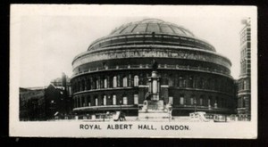 Tobacco Card, RJ Lea, FAMOUS VIEWS, 1936, Glossy, Royal Albert Hall, #18