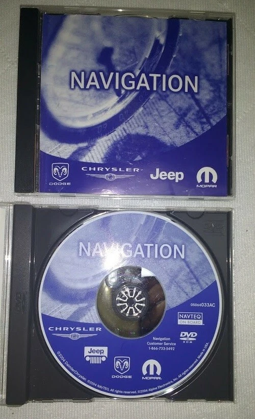 CHRYSLER JEEP DODGE MOPAR NAVIGATION NAVTECH NAV DVD OEM 05064033AC - Image 1 of 1