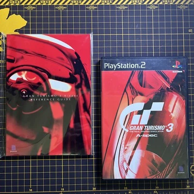 Gran Turismo 3 A-Spec W/Reference Guide  PlayStation PS2 Asia Japanese JP RARE - Image 1 of 4