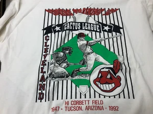 Vintage Cleveland Indians 1992 Cactus League SPRING TRAINING T Shirt XL - Picture 1 of 9