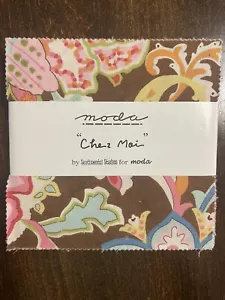 Fabric Charm Pack “Chez Moi” By Sentimental StudiosFor Moda. 38 Pieces - Picture 1 of 17