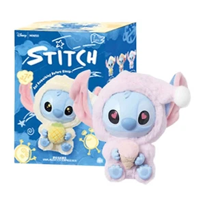 MINISO Stitch Eat Something Before Sleep Series figurina in vinile scatola cieca NUOVO HOT - Foto 1 di 12