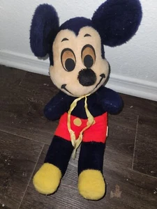 disney mickey mouse vintage plush doll 12 Inches Late 1960 To Early 1970 - Picture 1 of 9
