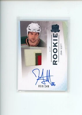 2009-10 UD The Cup John Scott #161 Rookie Patch Jersey Relic Auto 59/249 - Image 1 of 2
