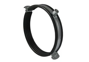 Lüftungsschelle Ø 125 mm mit Gummieinlage, NEU, Rohrschelle Lüftungsrohrschelle - Bild 1 von 6
