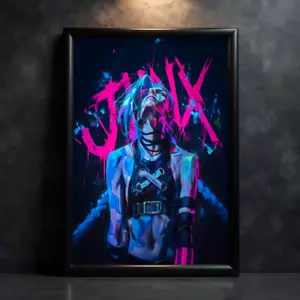 Affiche imprimée série animée Jinx Arcane League of Legends - sans cadre - Photo 1 sur 3