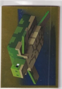 Panini Minecraft Treasure Sticker 2021 Nr. 40 Turtle Gold Holo - Picture 1 of 1
