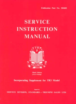 Triumph TR2 TR3 British Leyland Manual de instrucciones de servicio de fábrica - Imagen 1 de 4