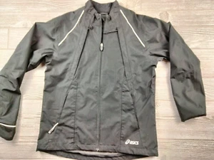 Asics Track Jacket Warm Up Women's Medium Ladies Full Zip Black - Picture 1 of 6