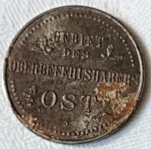 Münze Deutsches Reich 3 Kopeken Gebiet des Oberkommandierenden Ost 1916 J - Bild 1 von 2